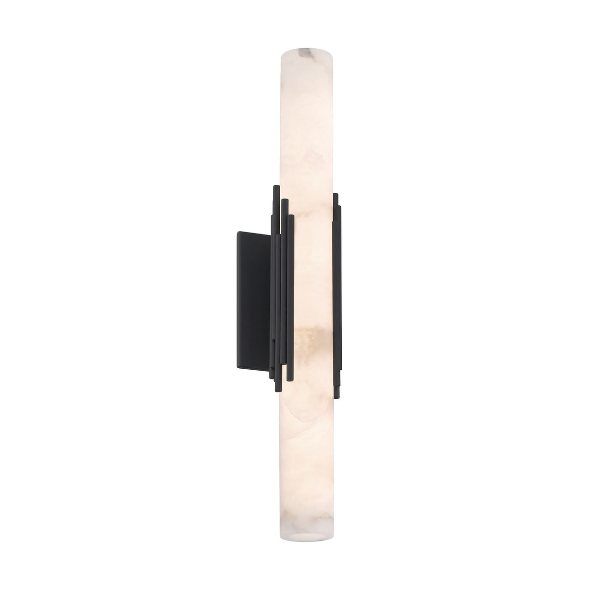 Eurofase Lighting Venna 22" 1-Light Integrated LED Alabaster Shade Urban Bronze Steel Wall Sconce