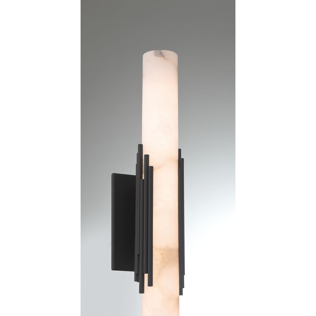 Eurofase Lighting Venna 22" 1-Light Integrated LED Alabaster Shade Urban Bronze Steel Wall Sconce