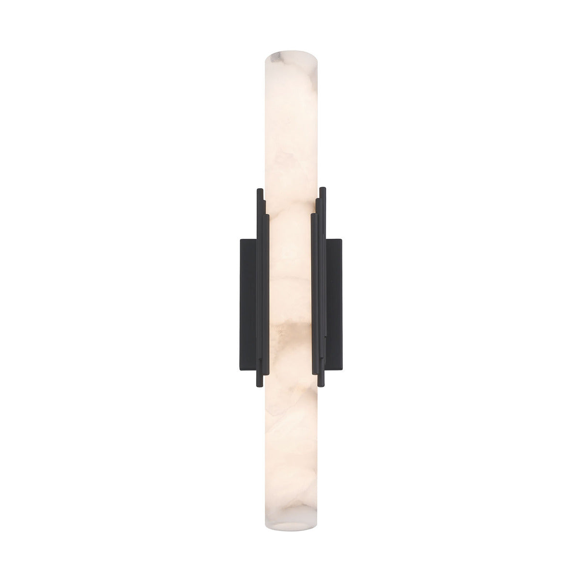 Eurofase Lighting Venna 22" 1-Light Integrated LED Alabaster Shade Urban Bronze Steel Wall Sconce