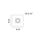 Eurofase Lighting Venue 10" 1-Light Dimmable Integrated LED White Flush Mount Light