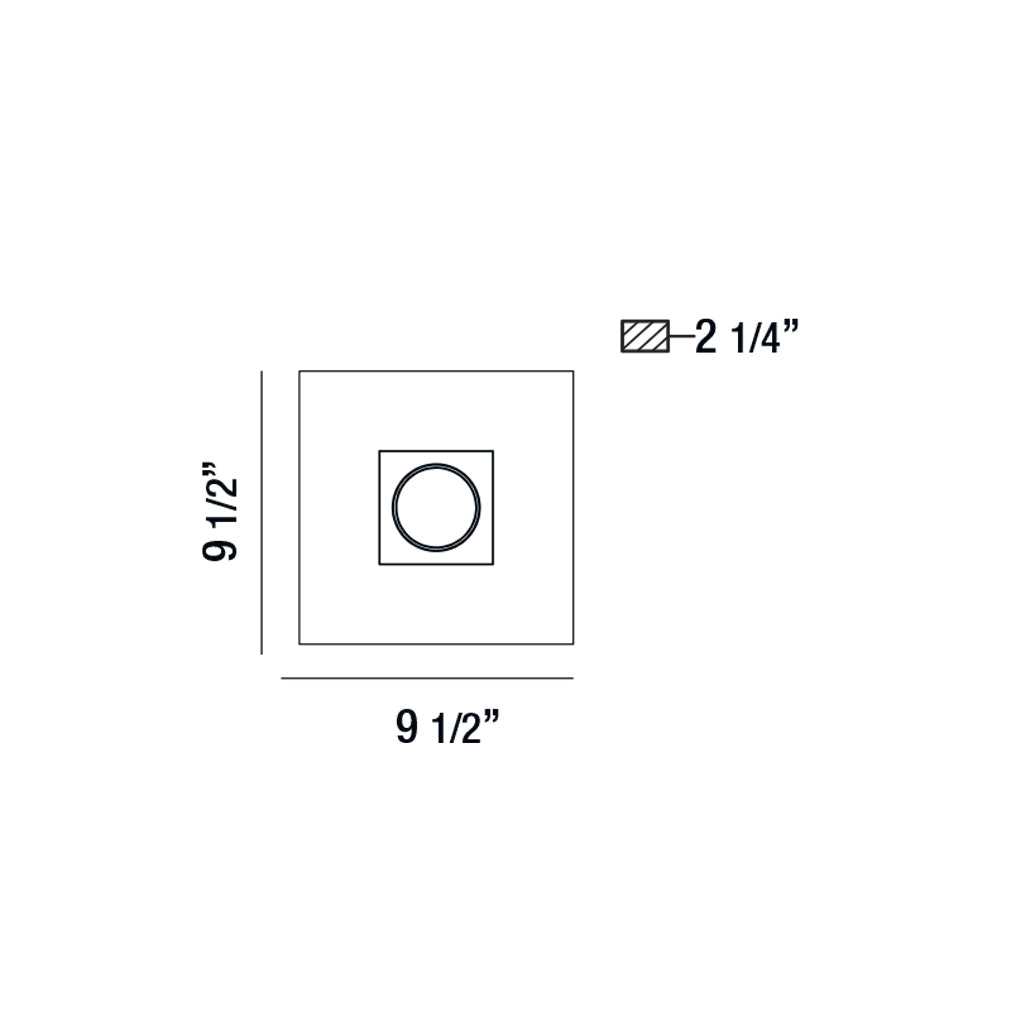Eurofase Lighting Venue 10" 1-Light Dimmable Integrated LED White Flush Mount Light