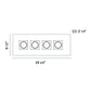 Eurofase Lighting Venue 25" 4-Light Dimmable Integrated LED White Flush Mount Light