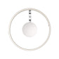 Eurofase Lighting Verdura 15" Dimmable Integrated LED Chrome Flush Mount With Gray & White Leather Accents