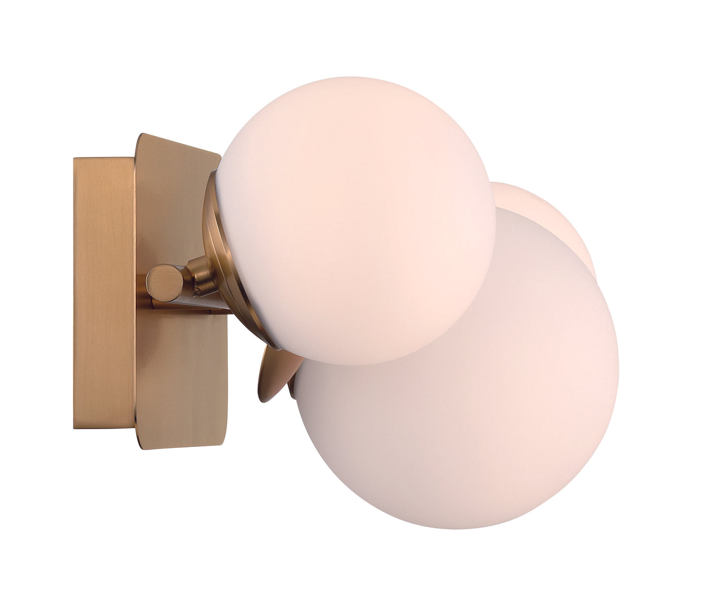 Eurofase Lighting Vine 20" 3-Light Integrated LED Glass Shade Gold Steel Vanity Light