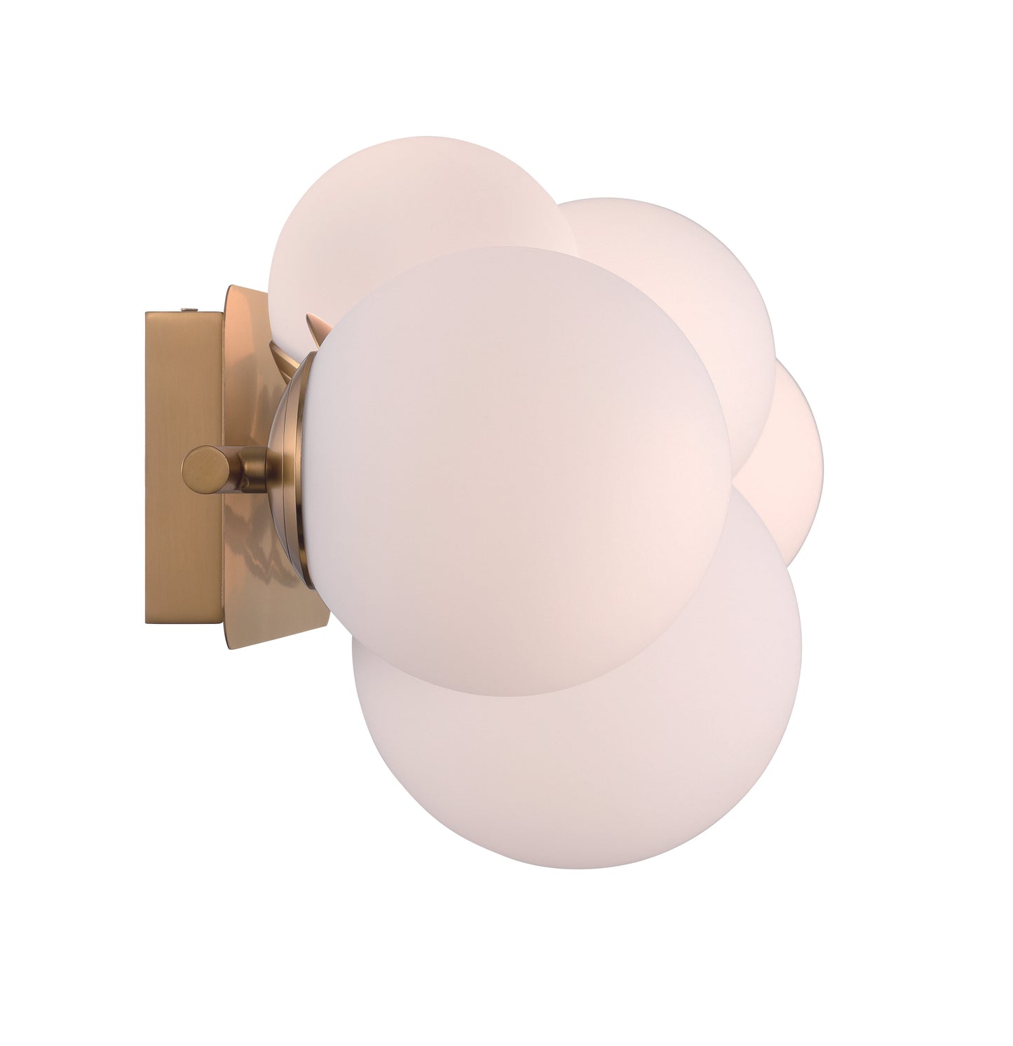 Eurofase Lighting Vine 36" 5-Light Integrated LED Glass Shade Gold Steel Vanity Light