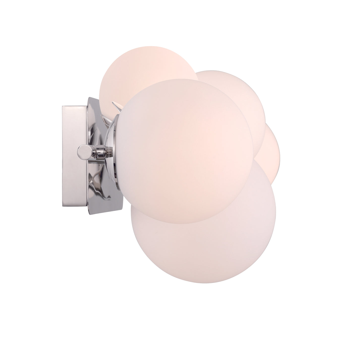 Eurofase Lighting Vine 36" 5-Light Integrated LED Glass Shade Polished Nickel Steel Vanity Light