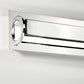 Eurofase Lighting Viola 10" Dimmable Chrome Metal Vanity Light With White Acrylic Shade
