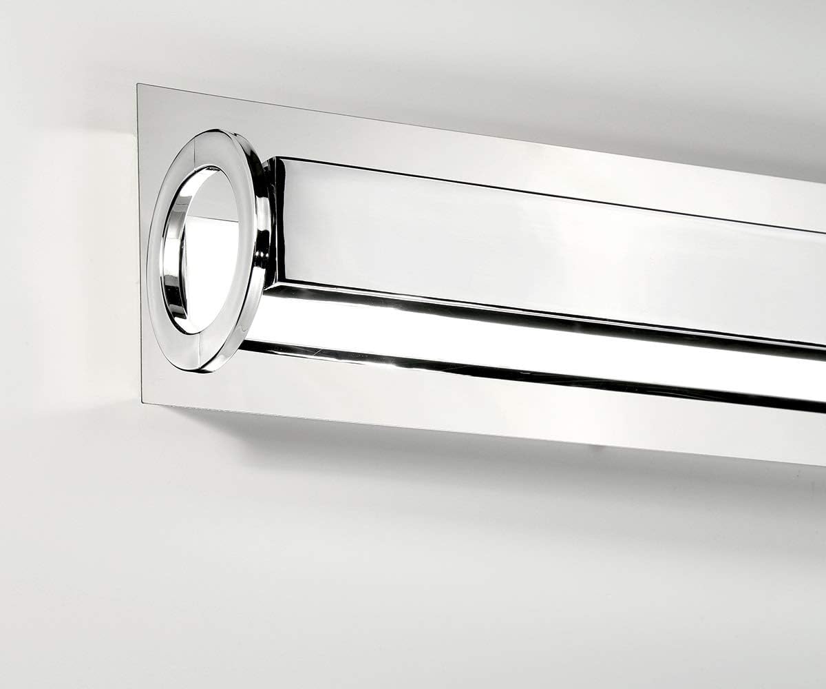 Eurofase Lighting Viola 10" Dimmable Chrome Metal Vanity Light With White Acrylic Shade