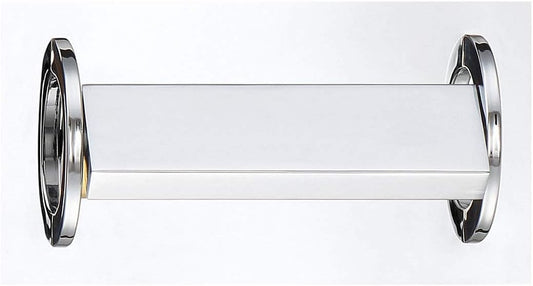 Eurofase Lighting Viola 10" Dimmable Chrome Metal Vanity Light With White Acrylic Shade