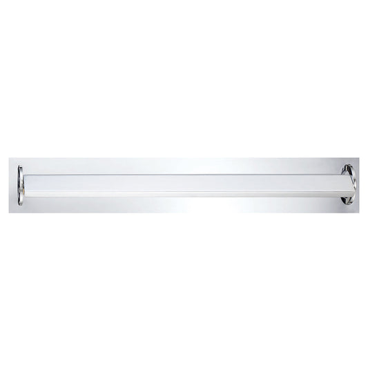 Eurofase Lighting Viola 34" Chrome Vanity Light With White Acrylic Shade