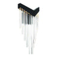 Eurofase Lighting Vivien 20" 1-Light Integrated LED Crytal Acrylic Shade Matte Black Wall Sconce
