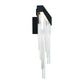 Eurofase Lighting Vivien 20" 1-Light Integrated LED Crytal Acrylic Shade Matte Black Wall Sconce