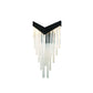 Eurofase Lighting Vivien 20" 1-Light Integrated LED Crytal Acrylic Shade Matte Black Wall Sconce
