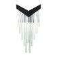 Eurofase Lighting Vivien 20" 1-Light Integrated LED Crytal Acrylic Shade Matte Black Wall Sconce