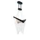 Eurofase Lighting Vivien 32" 1-Light Integrated LED Crystal Acrylic Shade Matte Black Chandelier
