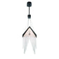 Eurofase Lighting Vivien 32" 1-Light Integrated LED Crystal Acrylic Shade Matte Black Chandelier