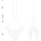 Eurofase Lighting Vivien 32" 1-Light Integrated LED Crystal Acrylic Shade Matte Black Chandelier