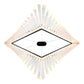 Eurofase Lighting Vivien 60" 1-Light Integrated LED Crystal Acrylic Shade Matte Black Chandelier