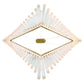 Eurofase Lighting Vivien 60" 1-Light Integrated LED Crystal Acrylic Shade Matte Gold Chandelier