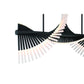 Eurofase Lighting Voltik 40" 60-Light Integrated LED Frosted Acrylic Shade Matte Black Chandelier
