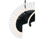 Eurofase Lighting Voltik 40" 60-Light Integrated LED Frosted Acrylic Shade Matte Black Chandelier