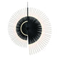Eurofase Lighting Voltik 59" 72-Light Integrated LED Frosted Acrylic Shade Matte Black Chandelier
