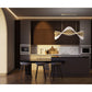 Eurofase Lighting Voltik 59" 72-Light Integrated LED Frosted Acrylic Shade Matte Gold Chandelier
