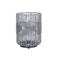 Eurofase Lighting Wallis 22" 1-Light Gray Rope Shade Matte Black Pet Weave Portable Outdoor Light