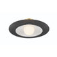 Eurofase Lighting Welsh 18" Dimmable Integrated LED Matte Black Flush Mount With Black Glass Shade