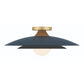 Eurofase Lighting Welsh 18" Dimmable Integrated LED Matte Blue Flush Mount With Blue Glass Shade