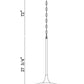 Eurofase Lighting Welsh 18" Dimmable Integrated LED Matte Blue Pendant Light With Blue Glass Shade
