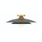 Eurofase Lighting Welsh 18" Dimmable Integrated LED Matte Gray Flush Mount With Gray Glass Shade
