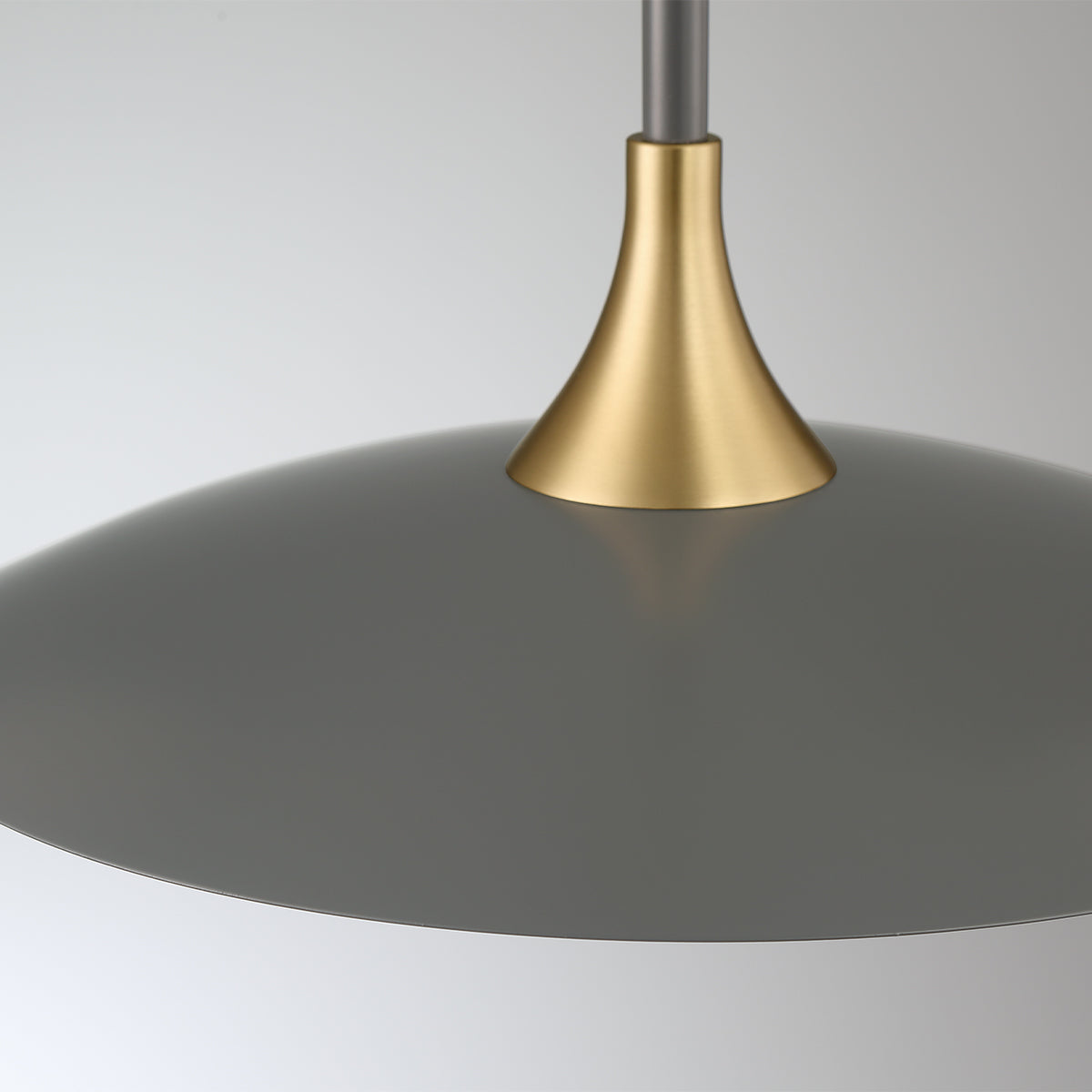 Eurofase Lighting Welsh 18" Dimmable Integrated LED Matte Gray Pendant Light With Blue Glass Shade