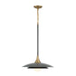 Eurofase Lighting Welsh 18" Dimmable Integrated LED Matte Gray Pendant Light With Blue Glass Shade