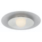 Eurofase Lighting Welsh 18" Dimmable Integrated LED Matte White Flush Mount With White Glass Shade