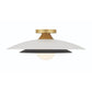 Eurofase Lighting Welsh 18" Dimmable Integrated LED Matte White Flush Mount With White Glass Shade