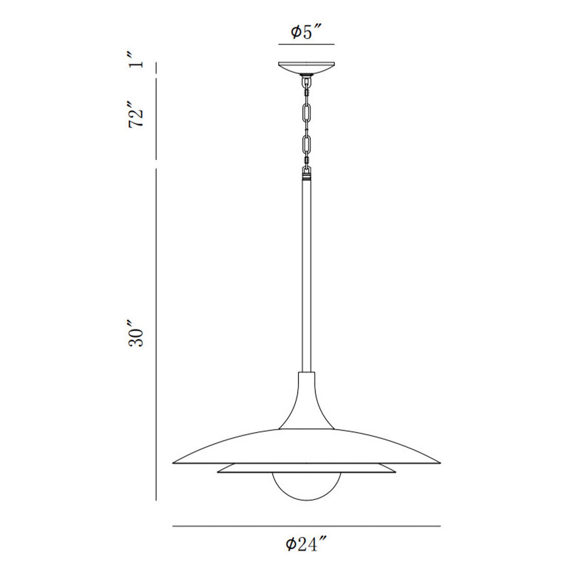 Eurofase Lighting Welsh 24" Dimmable Integrated LED Matte Black Pendant Light With Black Glass Shade