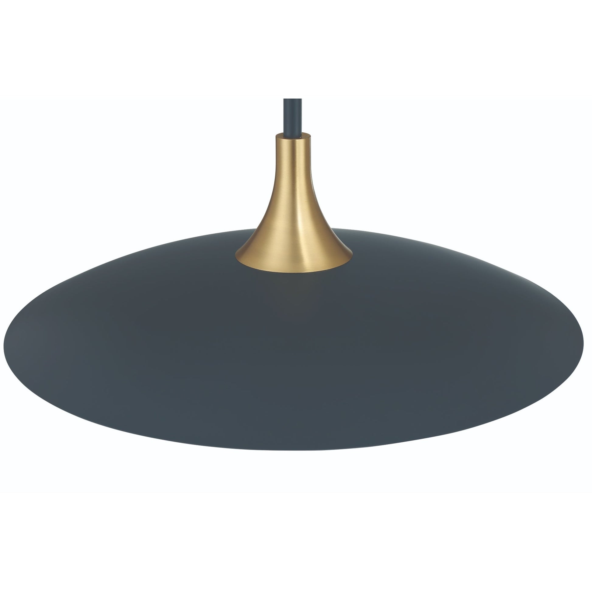 Eurofase Lighting Welsh 24" Dimmable Integrated LED Matte Blue Pendant Light With Blue Glass Shade