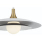 Eurofase Lighting Welsh 24" Dimmable Integrated LED Matte White Pendant Light With White Glass Shade