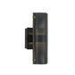 Eurofase Lighting Westcliffe 12" 2-Light Integrated LED Gold and Black Aluminum Steel Wall Sconce