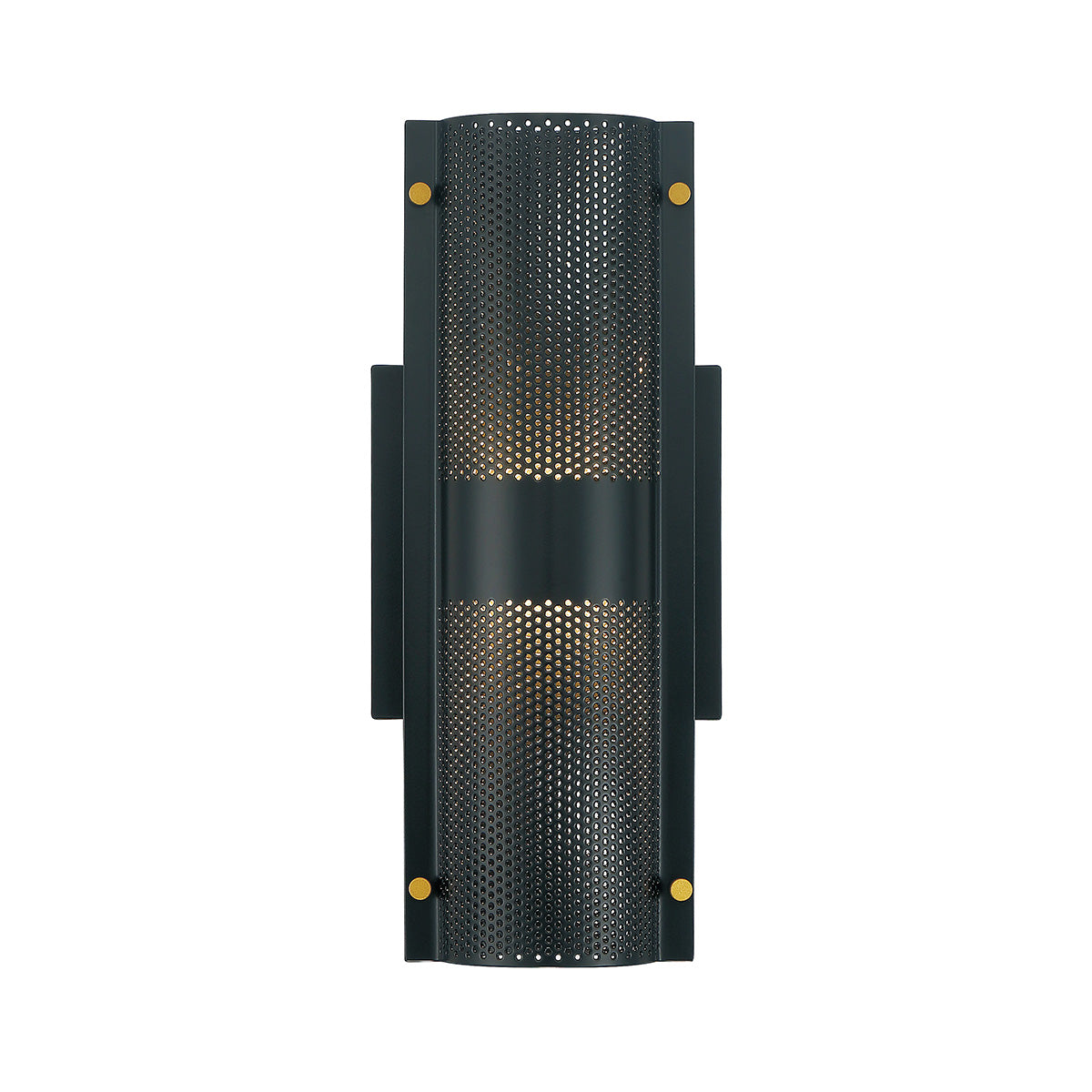 Eurofase Lighting Westcliffe 12" 2-Light Integrated LED Gold and Black Aluminum Steel Wall Sconce