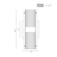 Eurofase Lighting Westcliffe 12" 2-Light Integrated LED Gold and Black Aluminum Steel Wall Sconce