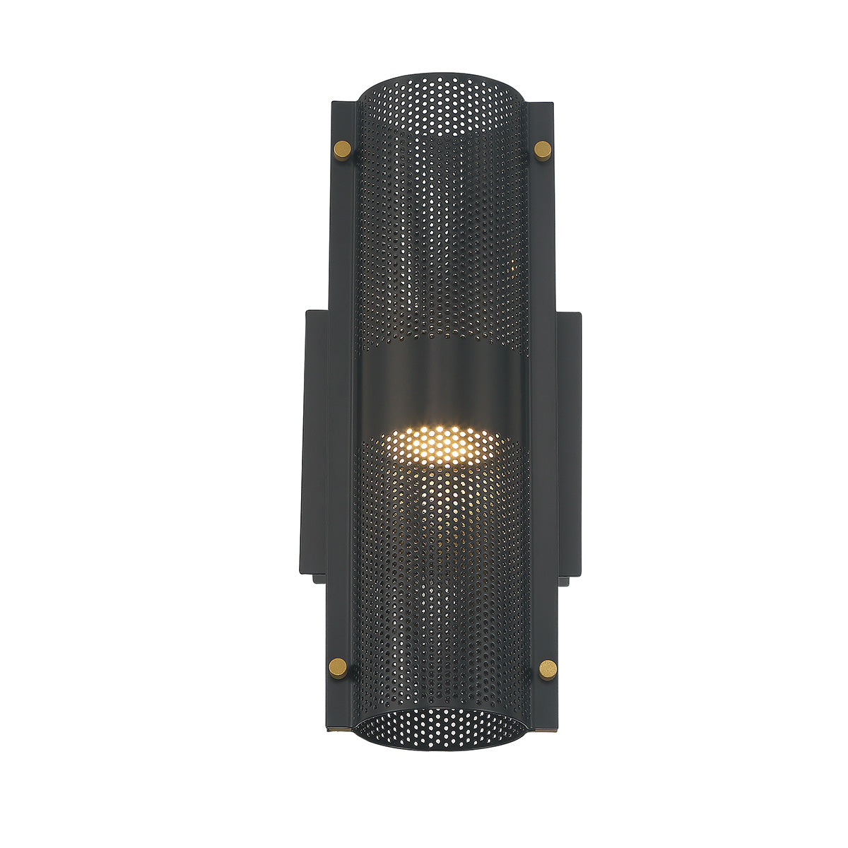 Eurofase Lighting Westcliffe 12" 2-Light Integrated LED Gold and Black Aluminum Steel Wall Sconce
