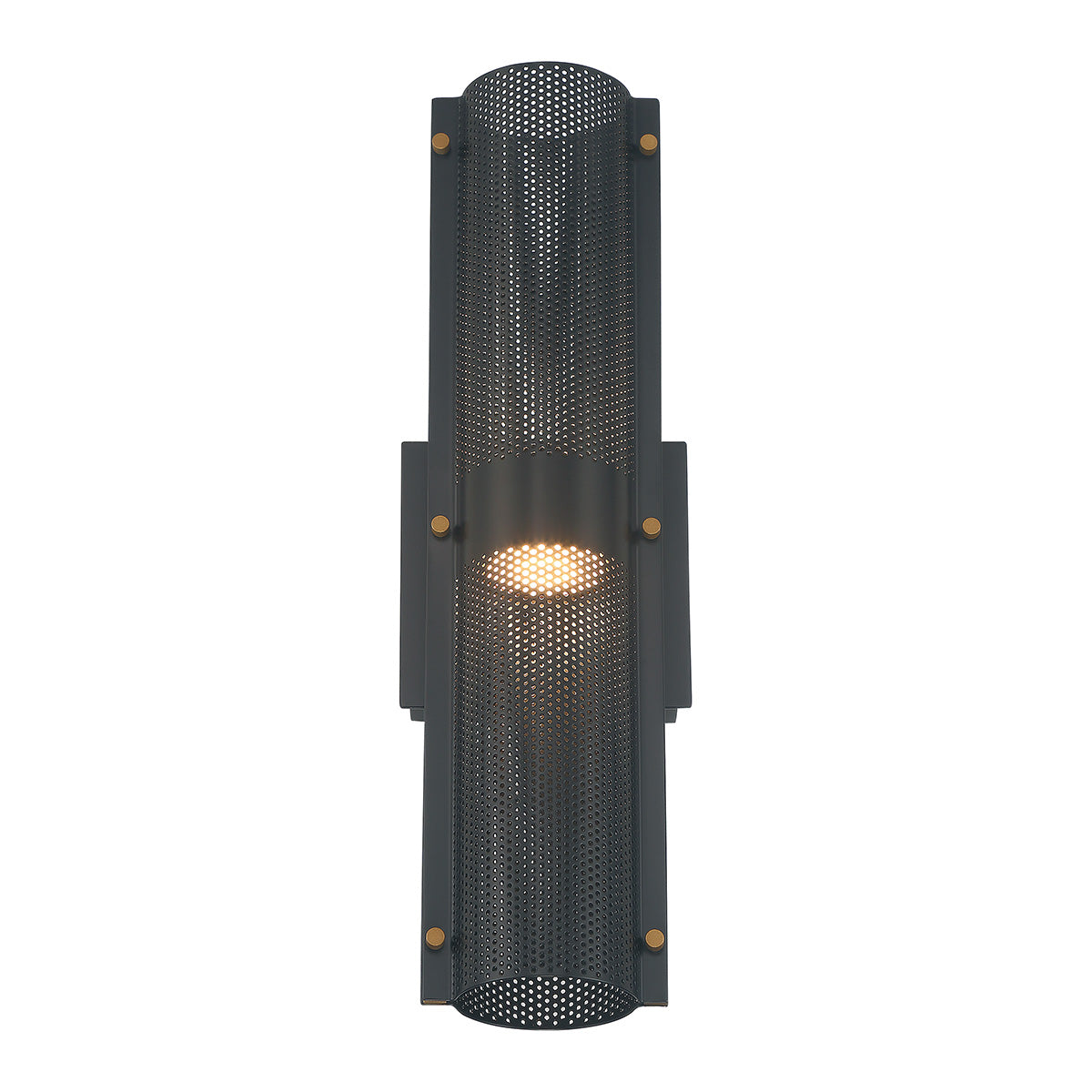 Eurofase Lighting Westcliffe 17" 2-Light Integrated LED Gold and Black Aluminum Steel Wall Sconce