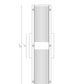Eurofase Lighting Westcliffe 17" 2-Light Integrated LED Gold and Black Aluminum Steel Wall Sconce