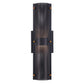 Eurofase Lighting Westcliffe 17" 2-Light Integrated LED Gold and Black Aluminum Steel Wall Sconce