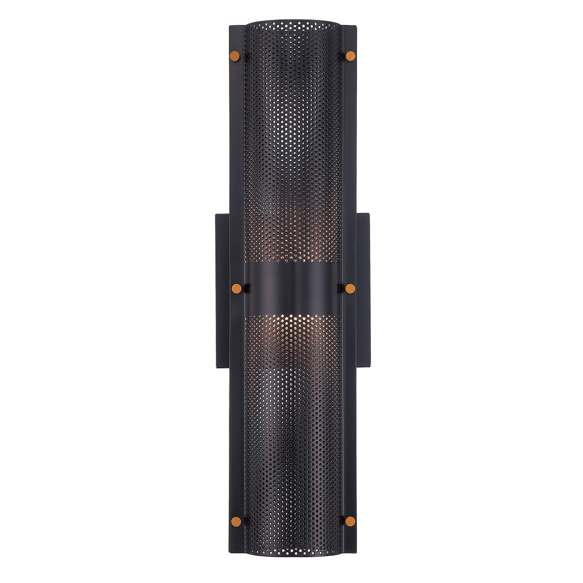 Eurofase Lighting Westcliffe 17" 2-Light Integrated LED Gold and Black Aluminum Steel Wall Sconce