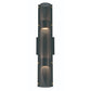 Eurofase Lighting Westcliffe 23" 4-Light Gold & Black Dimmable LED Wall Sconce With Black Steel Shade