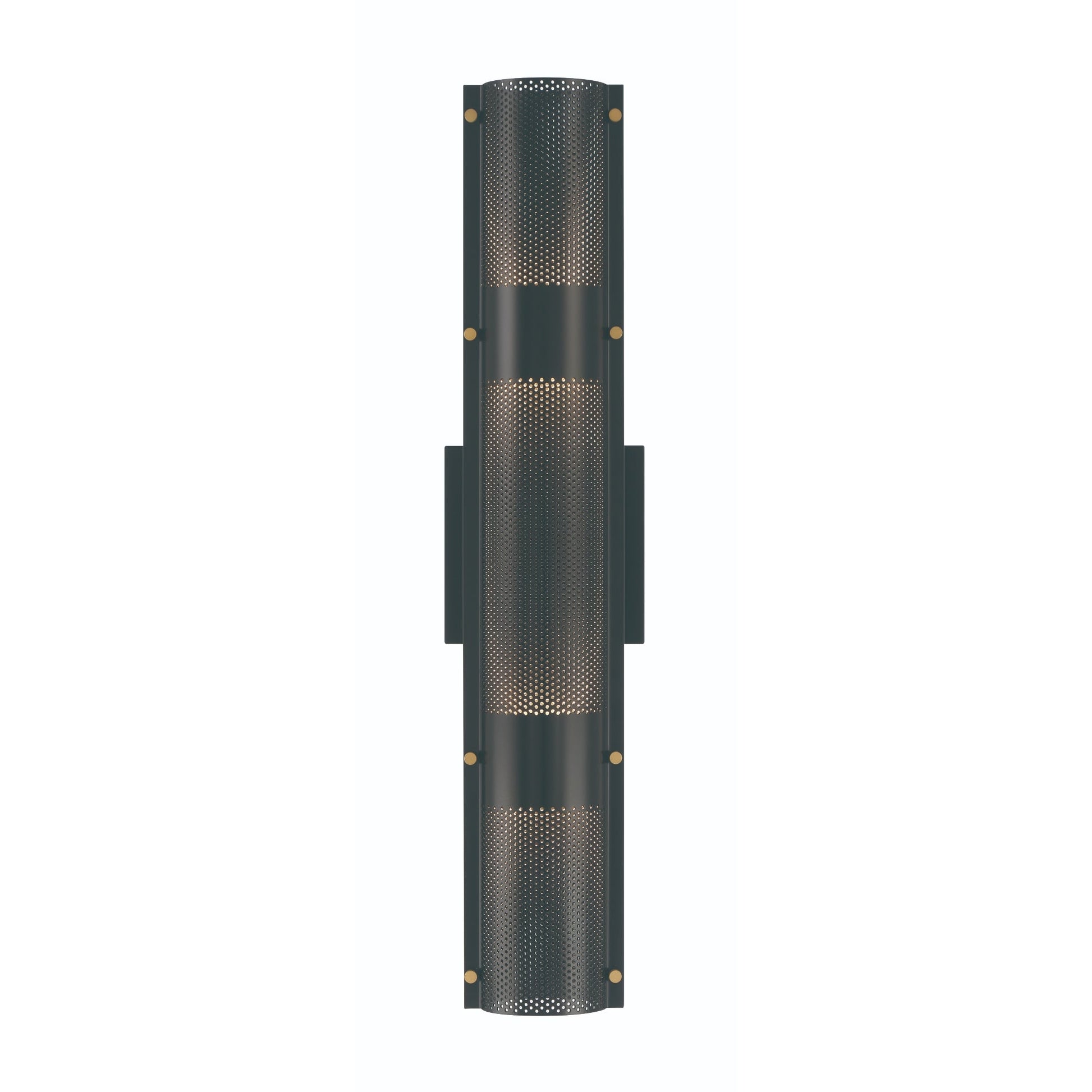 Eurofase Lighting Westcliffe 23" 4-Light Gold & Black Dimmable LED Wall Sconce With Black Steel Shade
