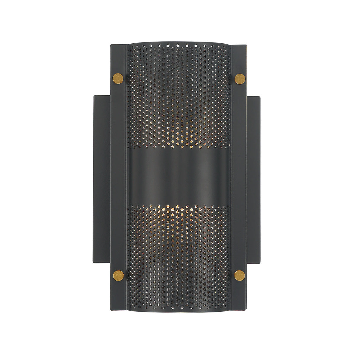 Eurofase Lighting Westcliffe 8" 2-Light Integrated LED Gold and Black Aluminum Steel Wall Sconce